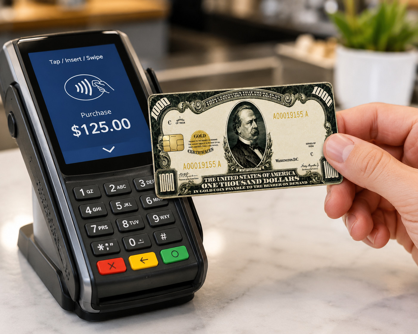 $1000 Gold Certificate Debit Card Credit Card Skin Sticker ATM USA Replica gallery