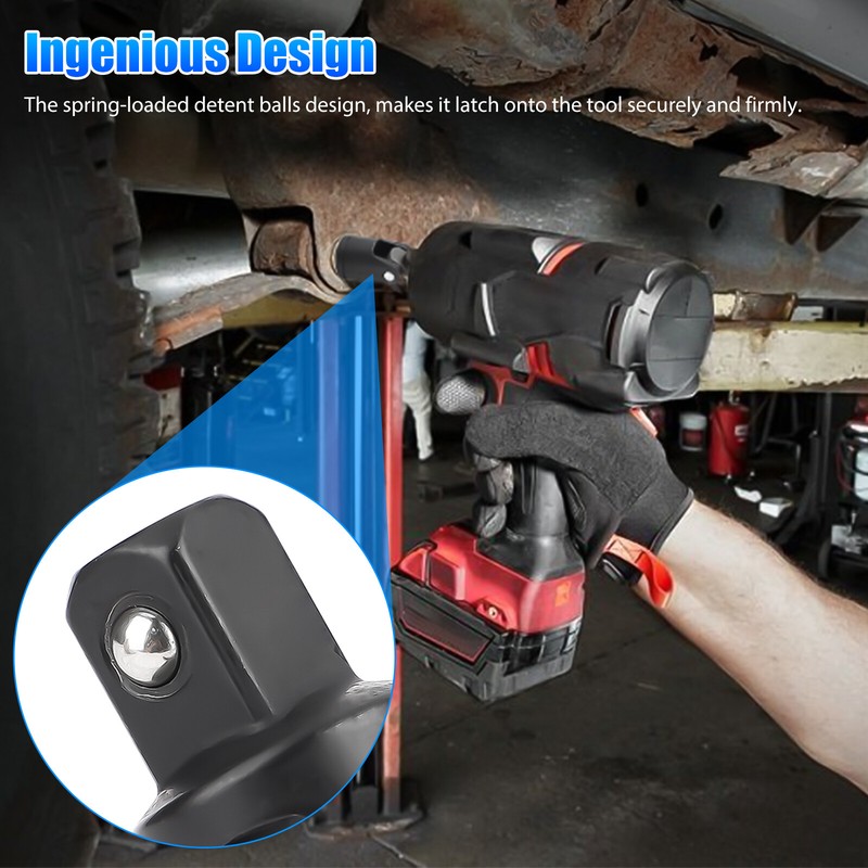 3Pcs Impact Universal Joint Socket Swivel Set 1/4" 3/8" 1/2" Drive Sockets Tool gallery