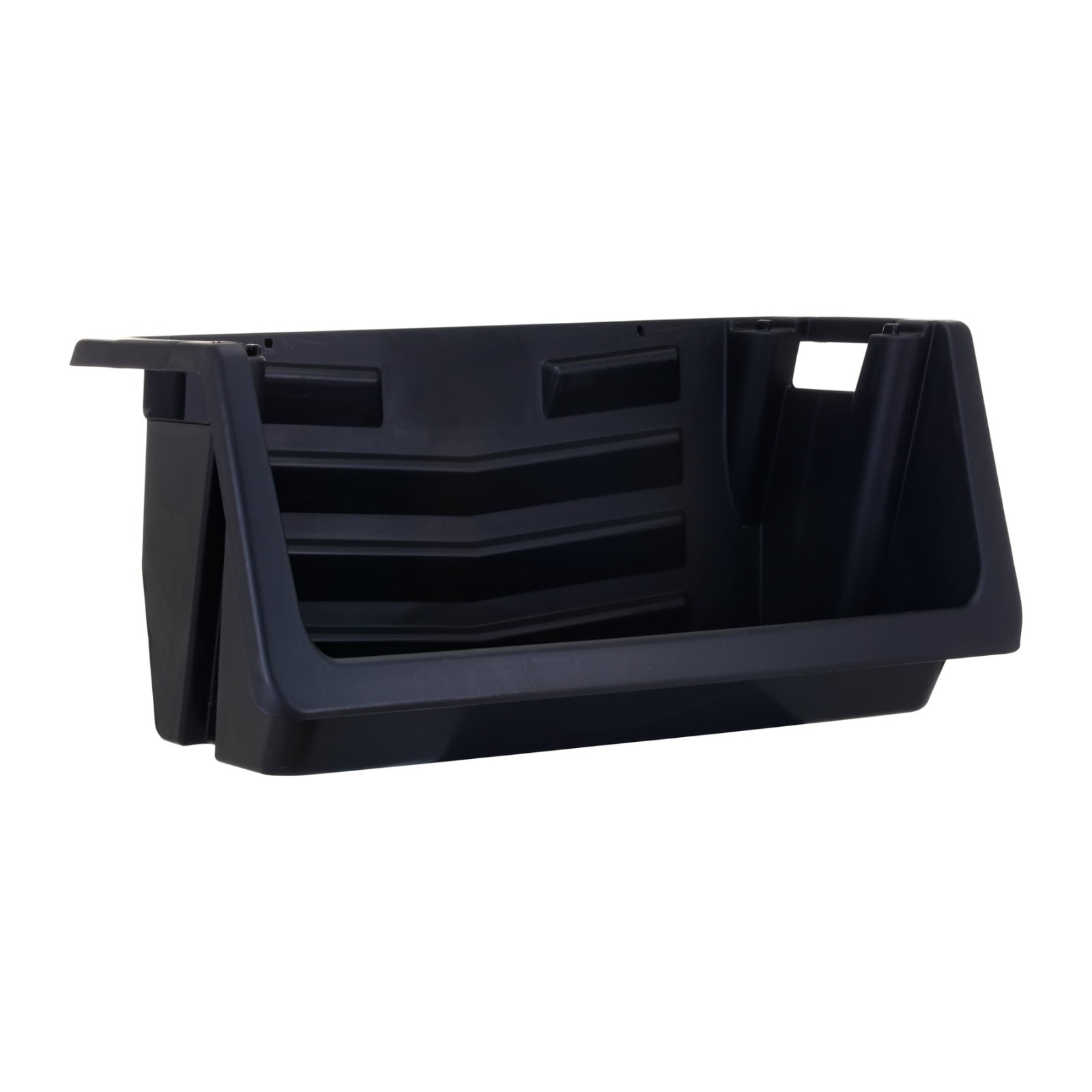Heavy Duty Nesting Plastic Stack Bin, Black! gallery