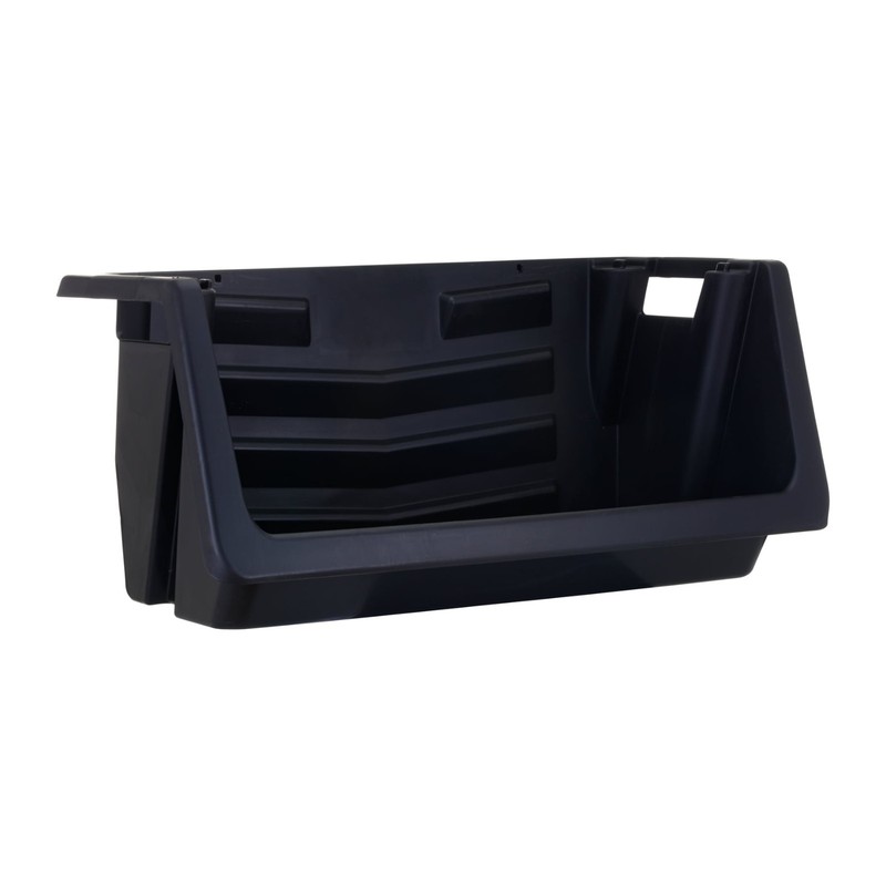 Heavy Duty Nesting Plastic Stack Bin, Black! gallery