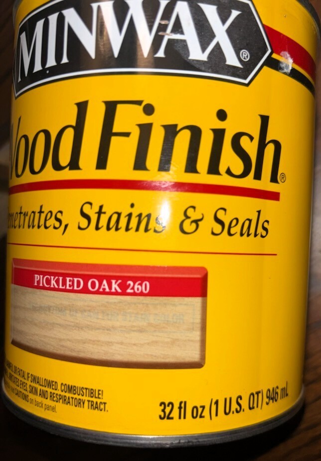 MINWAX PICKLED OAK 260 INTERIOR OIL BASED WOOD FINISH STAIN QUART gallery