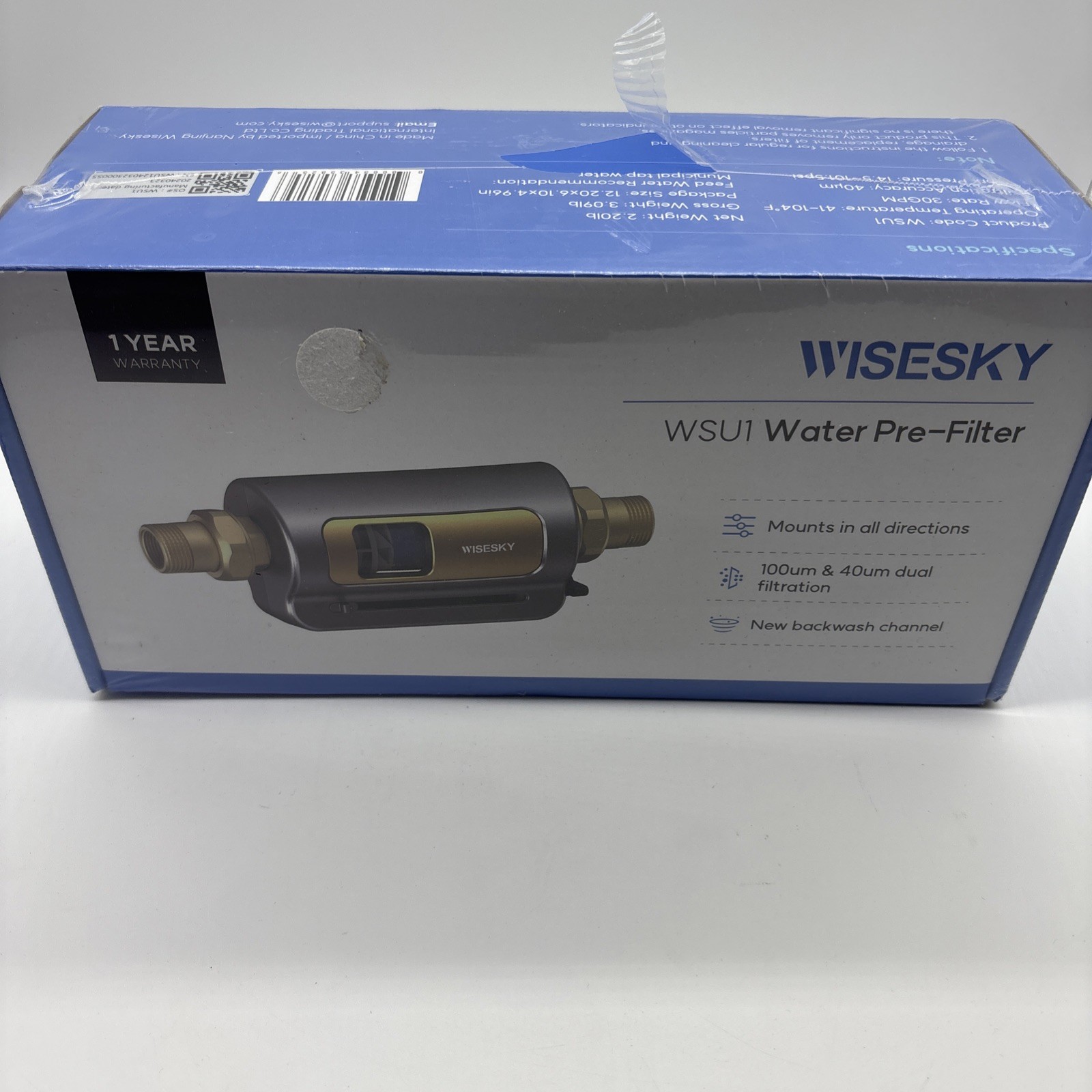 40/100 Sediment Filter- Reusable Whole House Sediment Water Filter, No BPA gallery