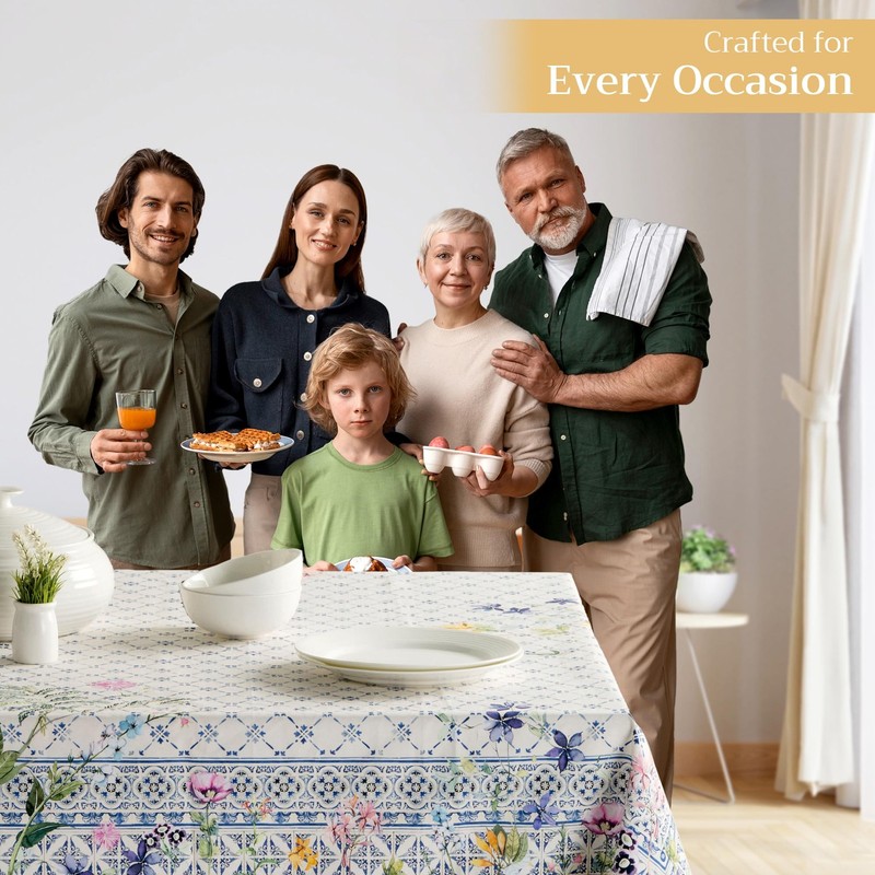 Table Cloth Rectangle Table 100 Cotton 60 X 90 Inches Tablecloth Reusable Decor gallery