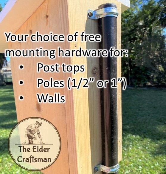 Hoverman Bluebird House | Cedar | Insulated | Predator Guard | Weatherproof gallery