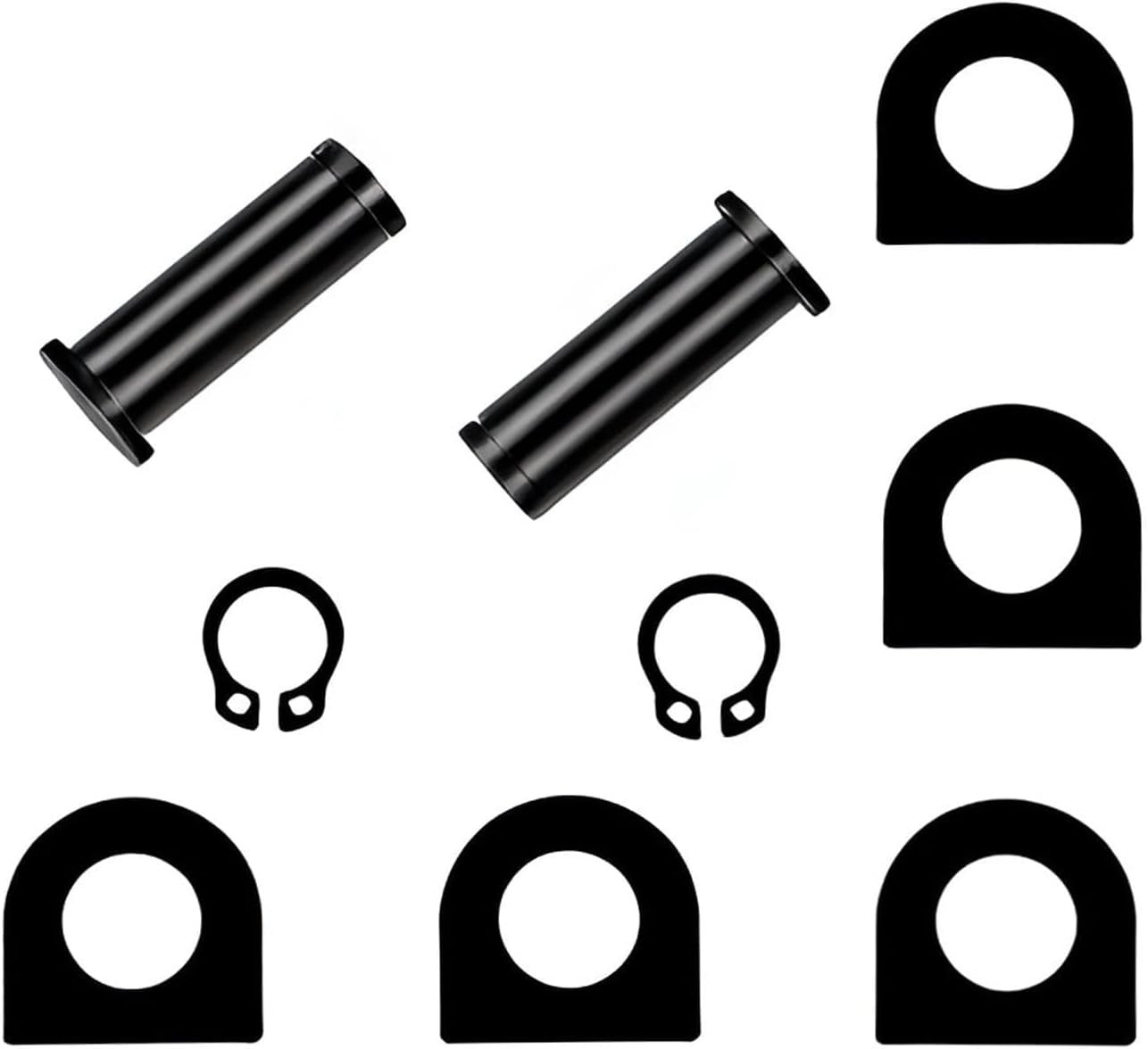 Black Foot Peg Mounting Hardware Kit - Anti-Rattle Spring Washers & Black#1P gallery