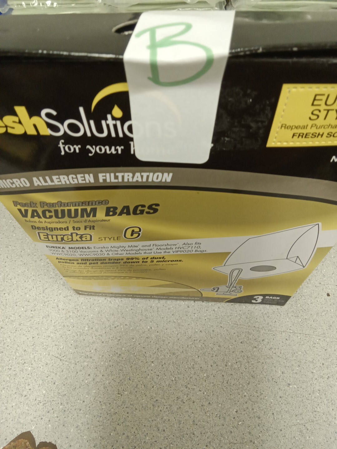 Fresh Solutions Eureka Style C No. 70280 3 Vacuum bags Pre-package gallery