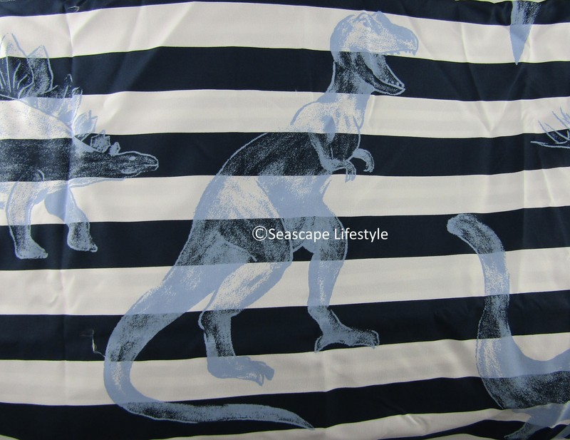 2-pc ☆ AWESOME DINOSAURS ☆ Twin Comforter REVERSIBLE Boy Zone Blue Striped gallery