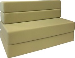 Twin Folding Foam Mattresses, Chair, Sofa Bed, RV Mattress 6x39x75, Tan