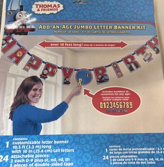 Thomas All Aboard Letter Banner Jumbo Add Age