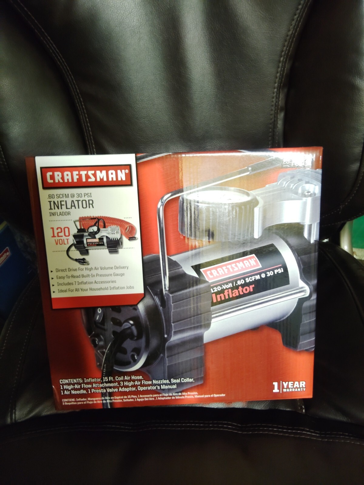 Craftsman 120V Inflator (Model # 75121), New Unopened gallery