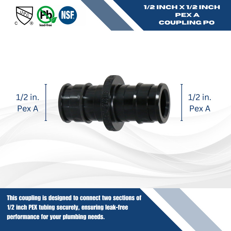 25 Pieces 1/2 Pex A Coupling Poly Alloy Expansion Plastic Coupling 201-5-4=25 gallery