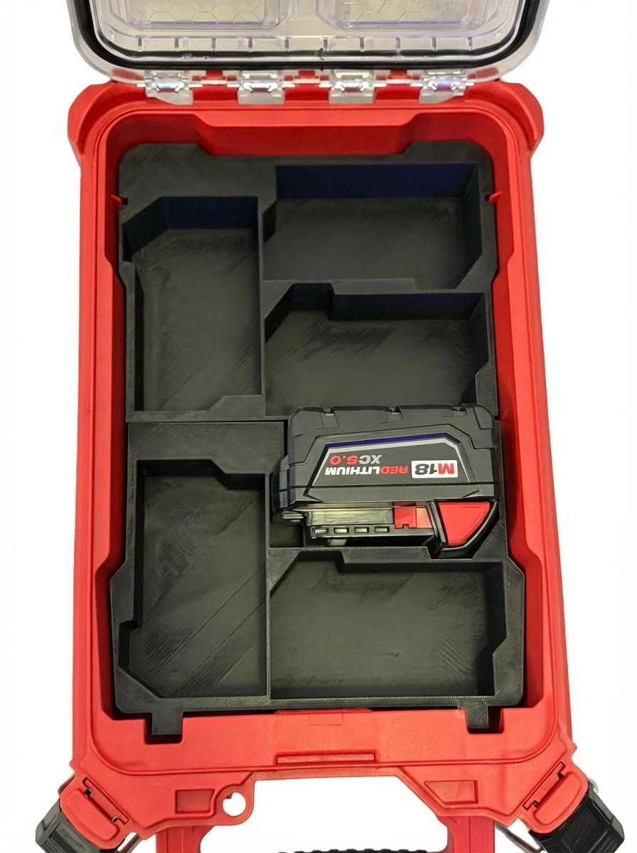 Milwaukee M18 5Ah Battery Insert 6-Slot PACKOUT Organizer (Insert Only) gallery