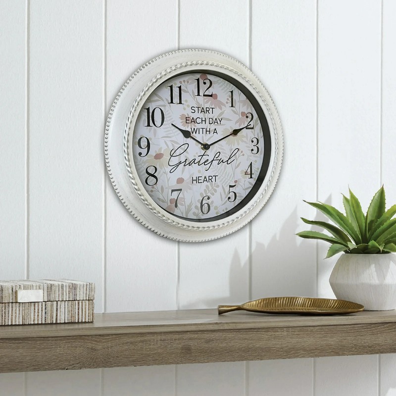 12" Analog Wall Clock Quartz Movement Battery-Powered Inspirational Wall Clock gallery
