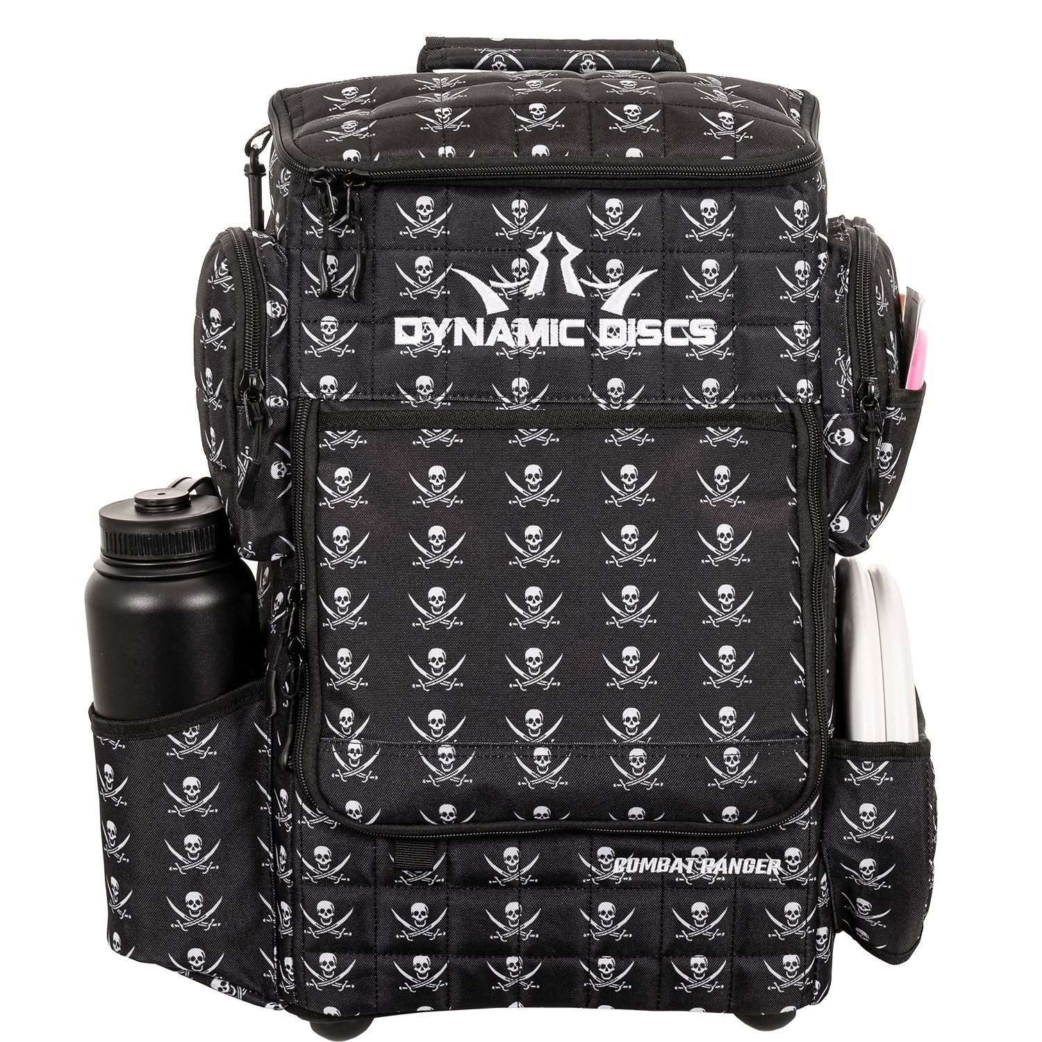 Dynamic Discs Combat Ranger Bag Backpack Disc Golf Bag Black Jolly Roger Color gallery