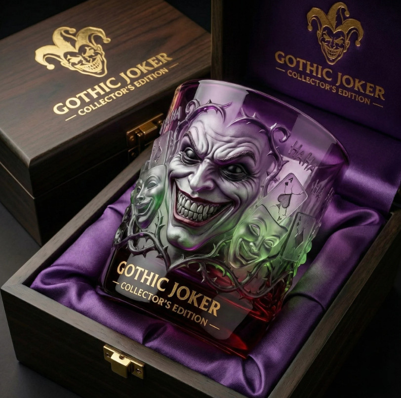 Gothic Joker Collector’s Edition Whiskey Glass gallery