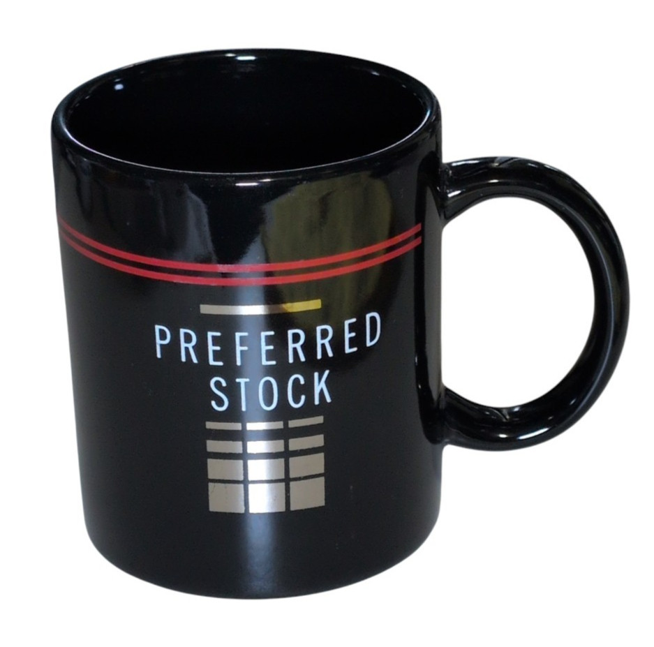 Preferred Stock Cologne Black Coffee Mug Vintage 8 oz Advertisement Promo gallery