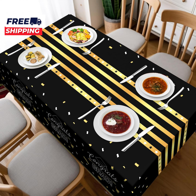 3 Pack Graduation Tablecloth Graduation Decorations Class of 2026 Graduation gallery