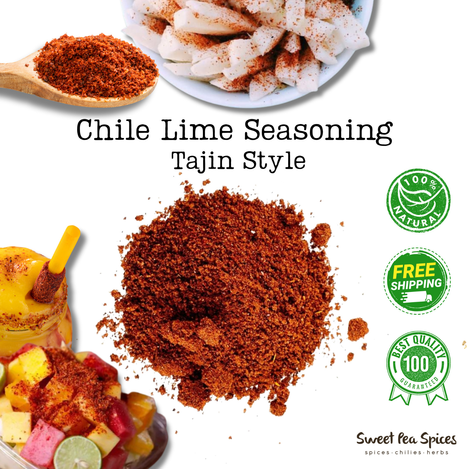 Mexican Chile Lime Seasoning - Bulk - Chile Para Frutas - Tajn Style - Mild Heat gallery