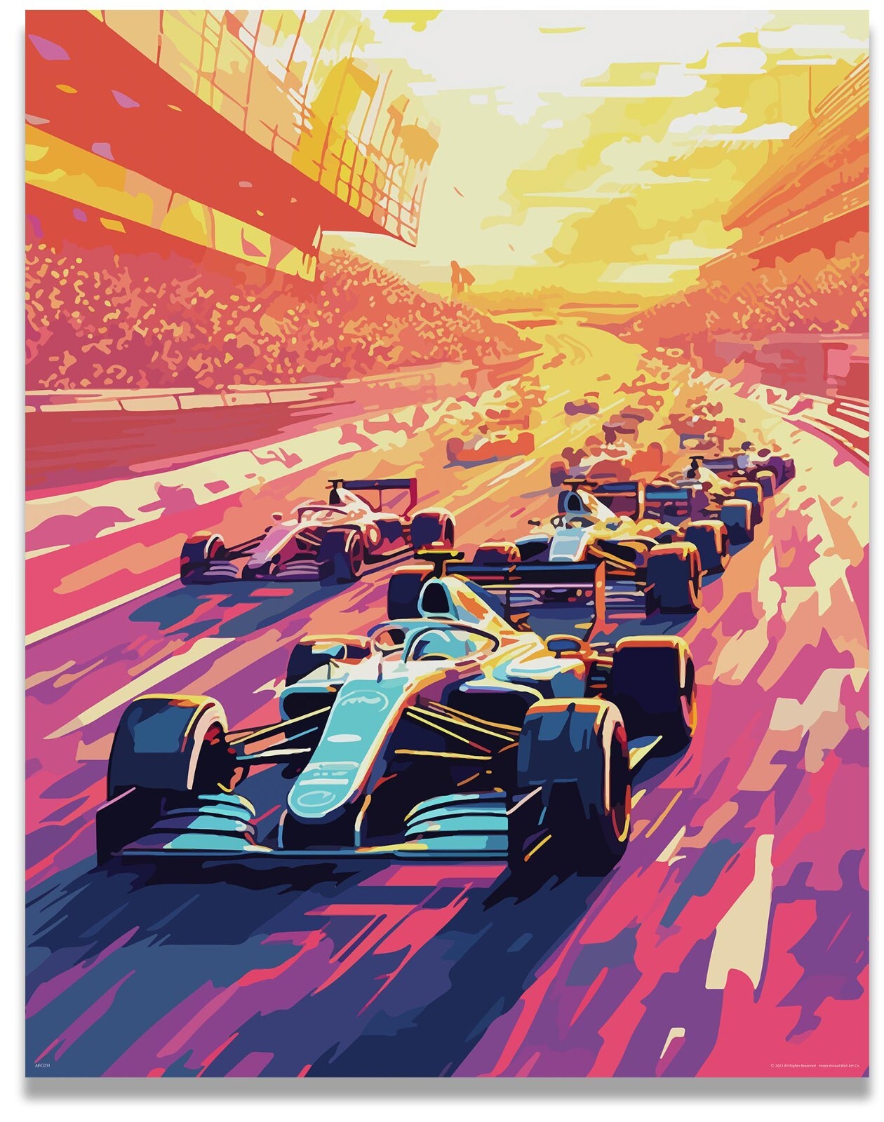 Formula 1 Poster F1 Wall Art Racing Posters Decor 11x14 Inches (Unframed) gallery