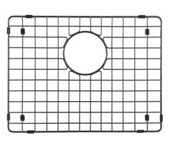 StarStar Kitchen Sink Bottom Grid Protector 18″x15″ Rear Drain Matte Black SS