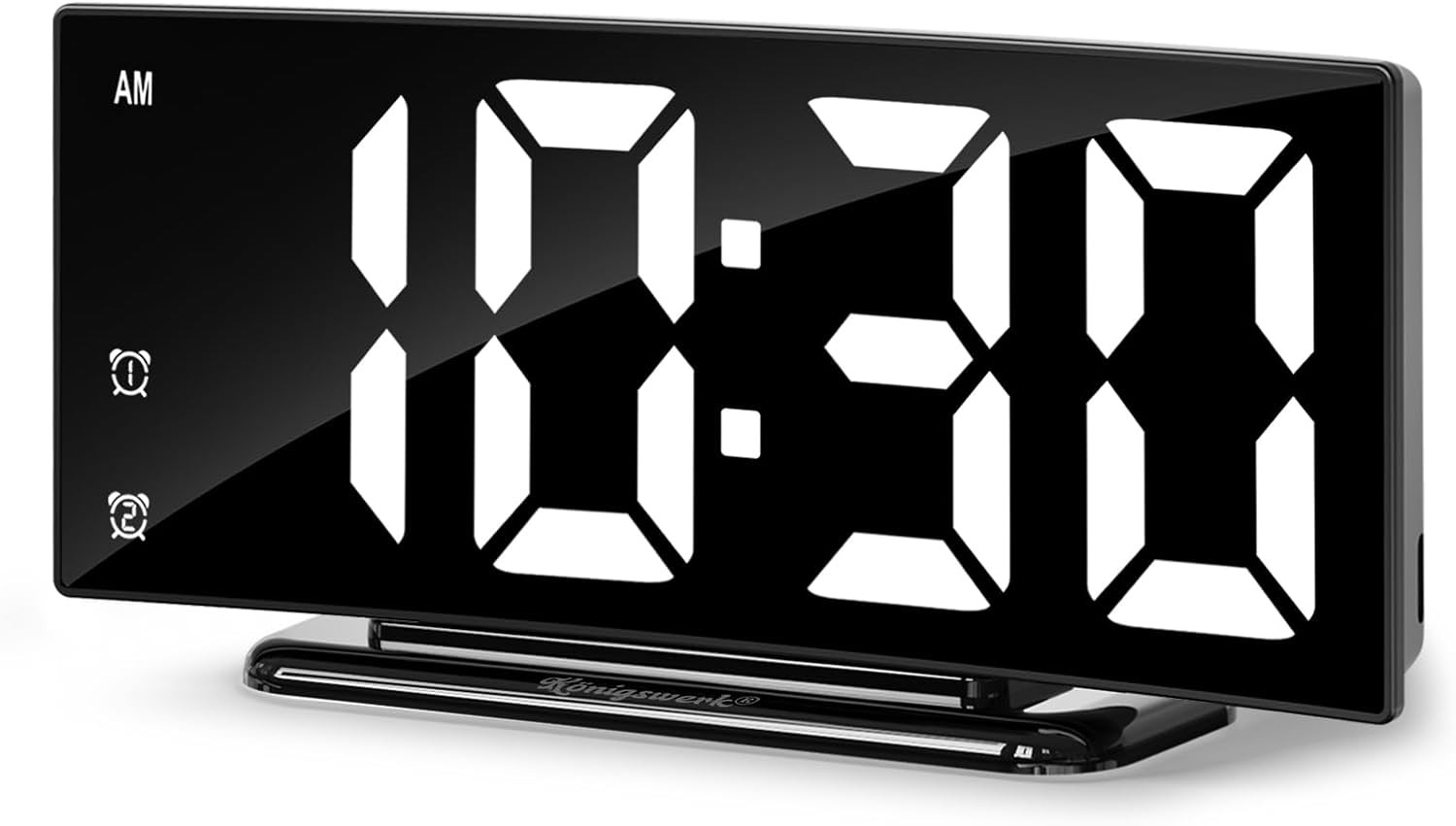 LED Digital Alarm Clock for Bedroom, Plug in Clocks with Dual Alarm/Snooze gallery