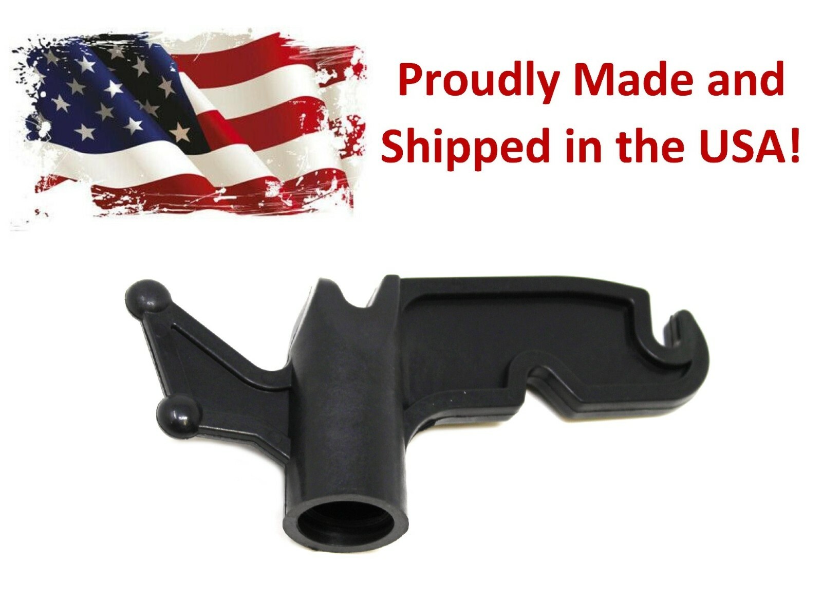 Black Plastic Utility Handy Hook Screw On Pole Attachment Hang Christmas lights gallery