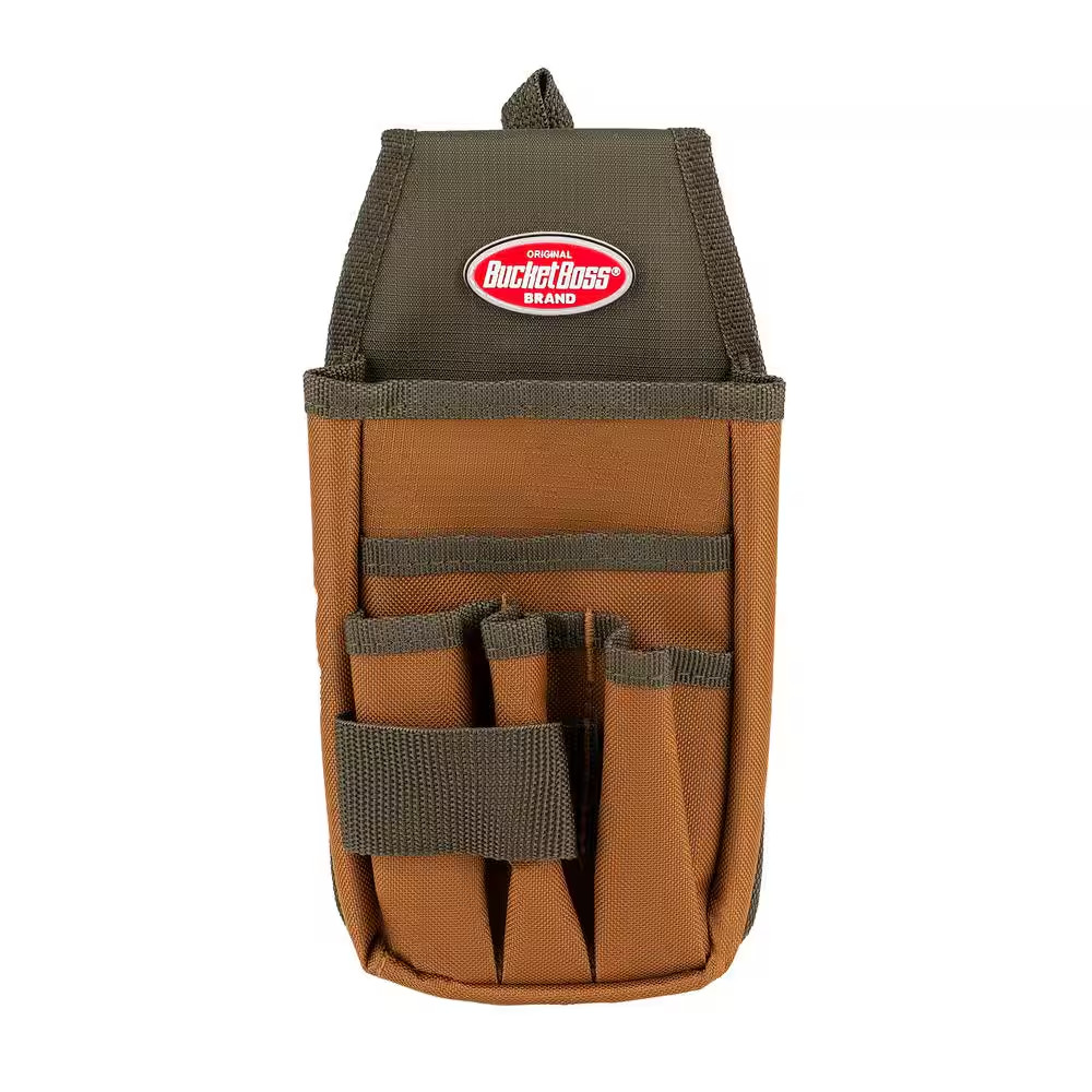 5 In. 5-Pocket Utility Tool Belt Pouch with Flap Fit gallery