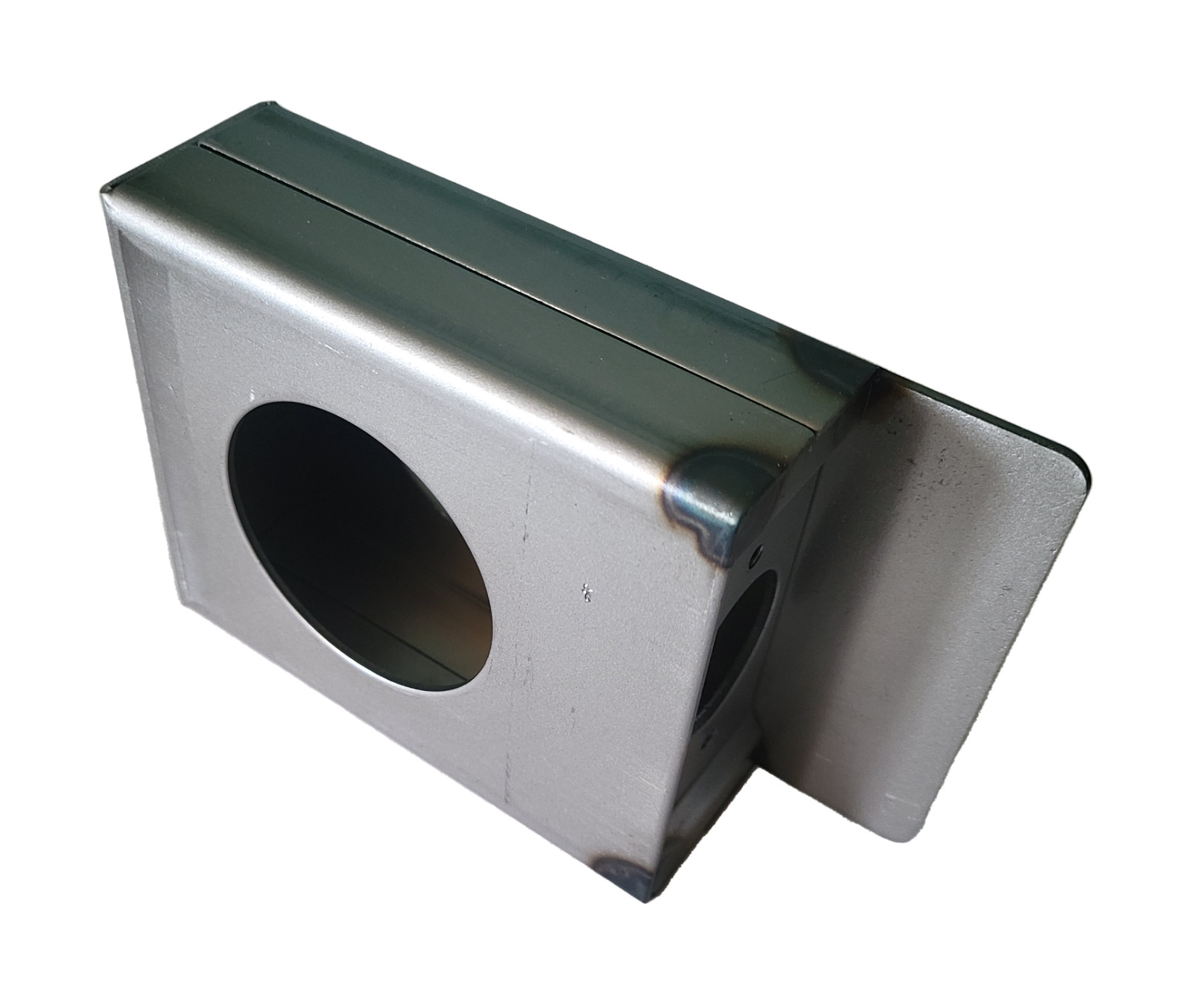 1 1/2" Single Hole Weldable Steel Lockbox for Doors and Gates (Fits most Locks) gallery