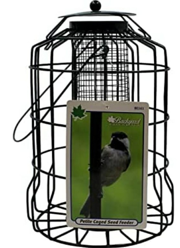 PETITE SQUIRREL RESISTANT CAGED BIRD SEED FEEDER BE161 BACKYARD ESSENTIALS gallery