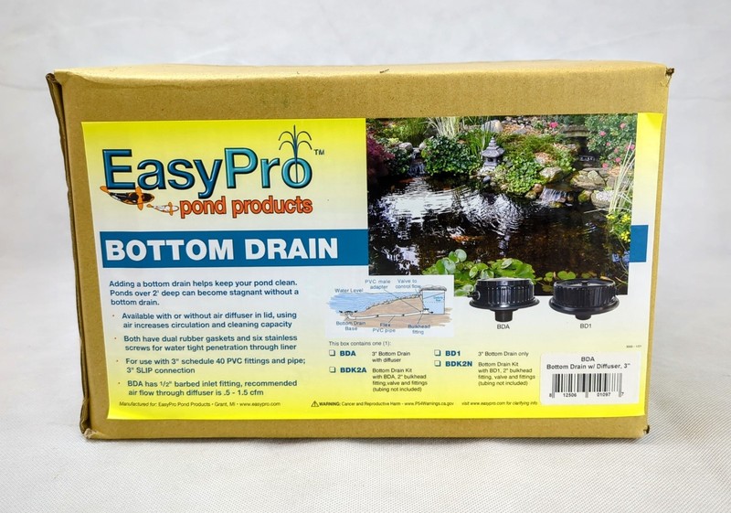 Pond Bottom Drain 3" Inlet + Air Diffuser gallery
