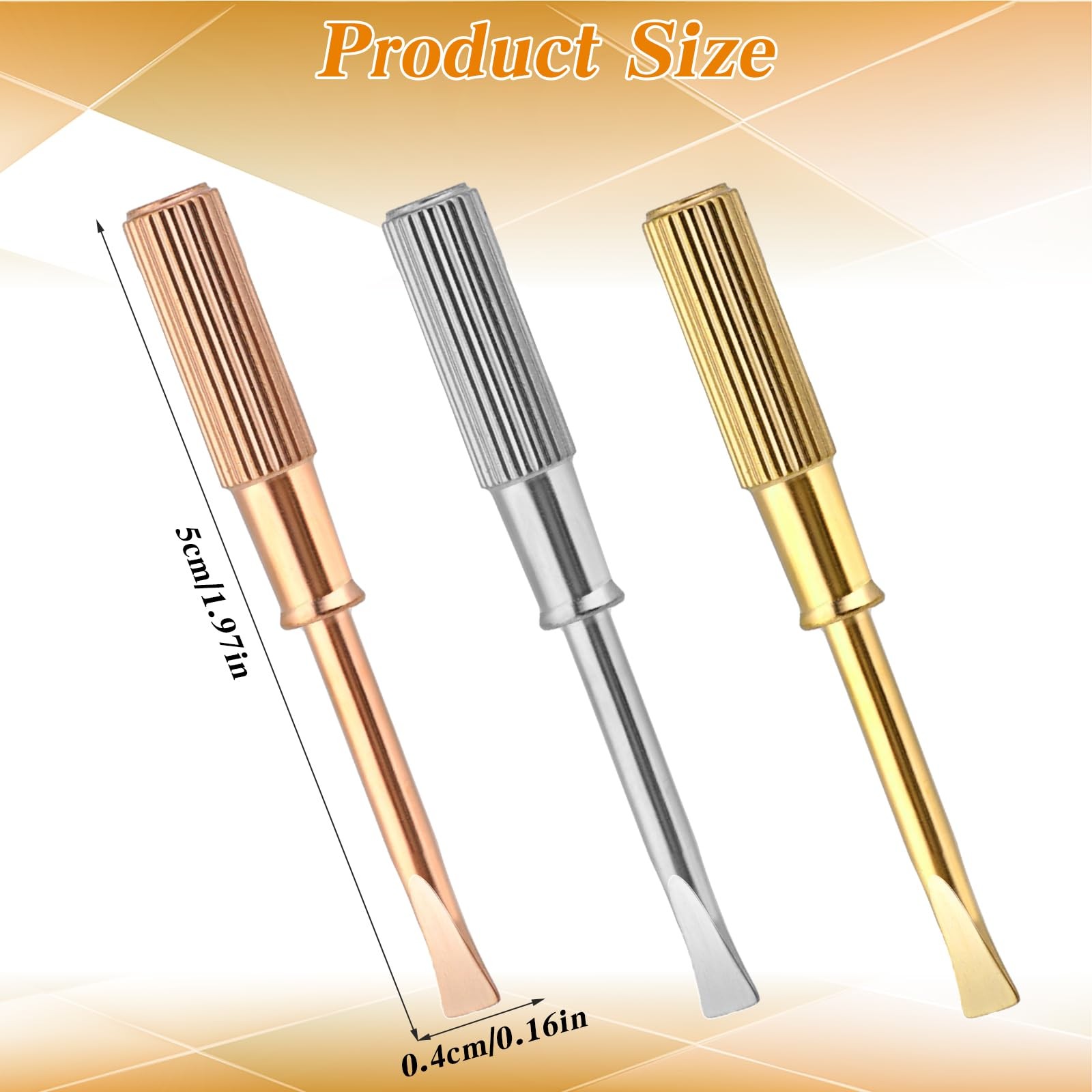 3Pcs Cartiers Screwdriver, Silver, Gold, Rose Gold Cartiers Bracelet Screwdri. gallery