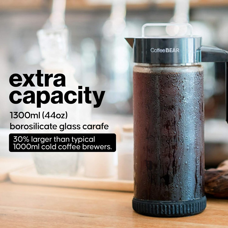 – Cold Brew Coffee Maker and Ice Tea Brewer, Borosilicate Glass Pit gallery