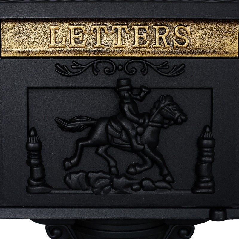 Lockable Mail Box Heavy Duty Cast Aluminum Door Postal Box Pedestal Mailbox gallery
