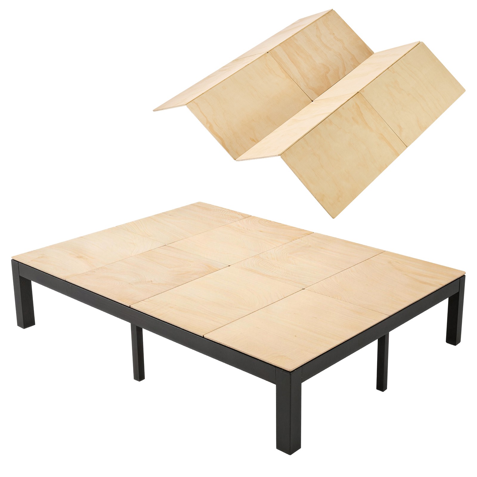 VEVOR Bunkie Board Queen Size Foldable Bed Board Under Mattress Nylon Webbing gallery