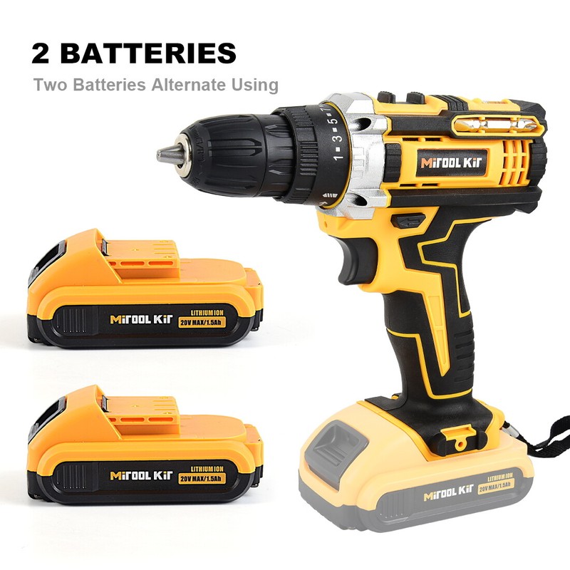 NEW 20V Power Cordless Drill Driver Electric Rechargeable Tool With Charger gallery
