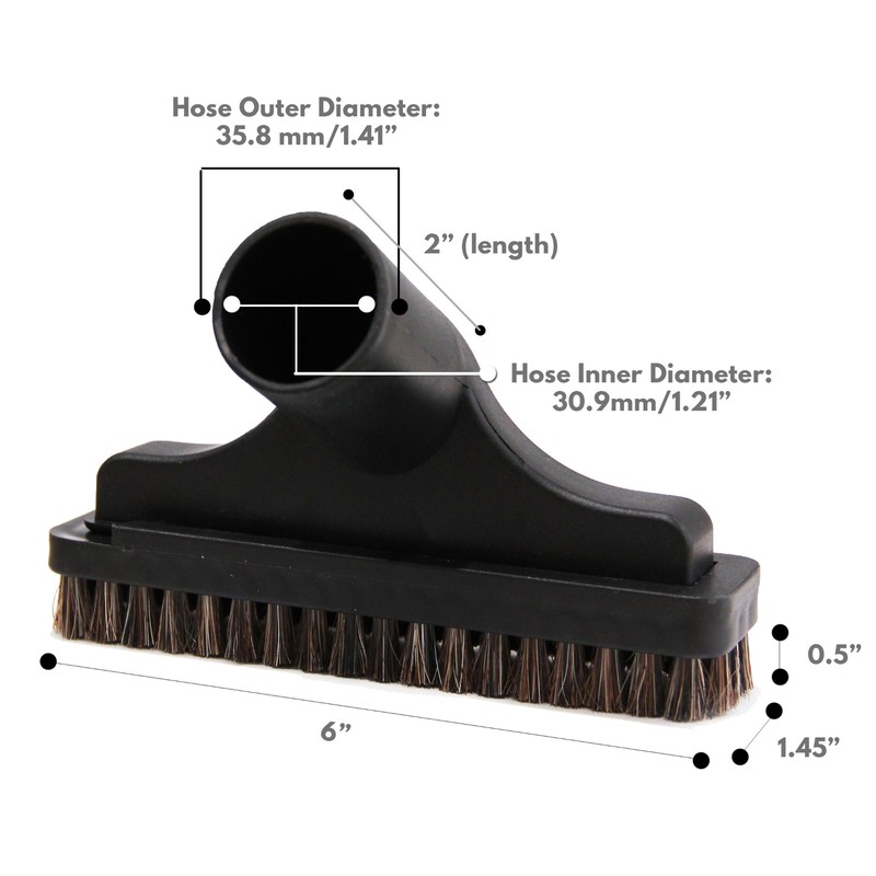 MaximalPower Vacuum Attachments Accessories Cleaning Kit Brushes for 1 1/4" Hose gallery