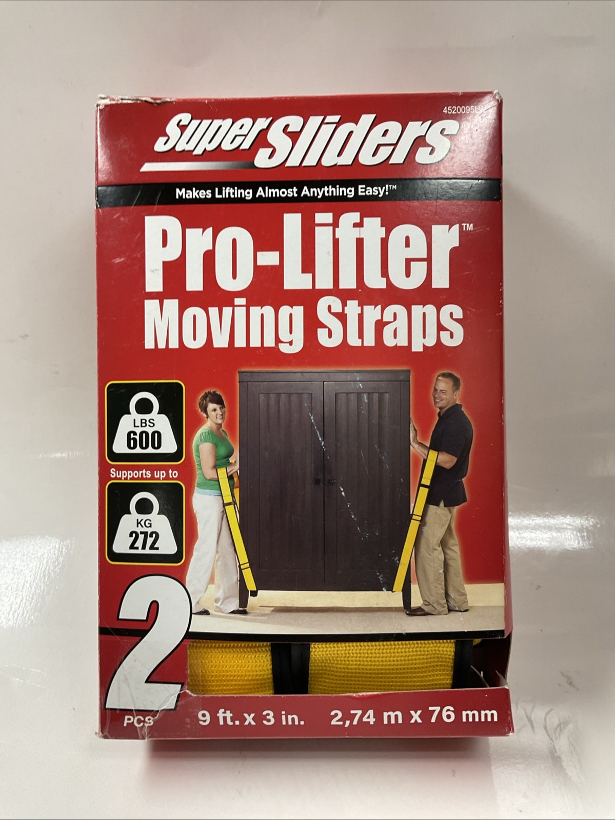 SuperSliders Pro-Lifter Moving Straps Supports to 600lbs. 9 ft. x 3 in. Set of 2 gallery