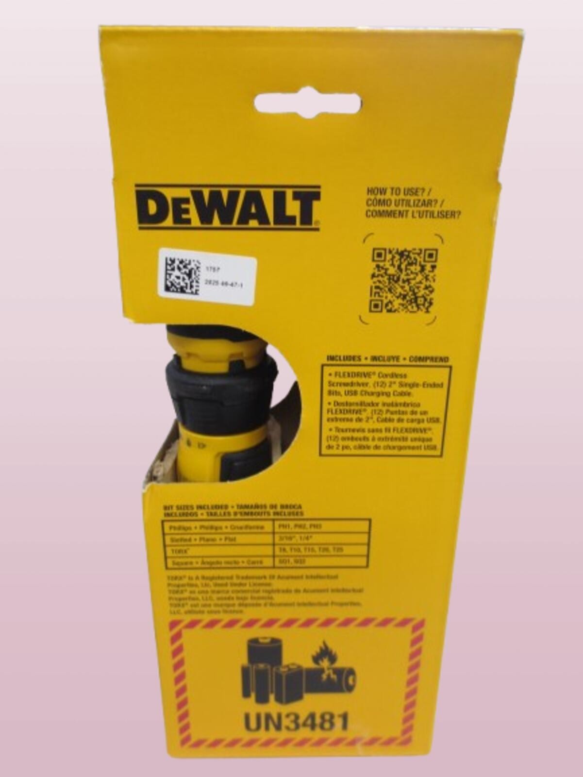 DEWALT USB RECHARGEABLE DWHT66719 FLEXDRIVE CORDLESS SCREWDRIVER 14PC SET -2PACK gallery