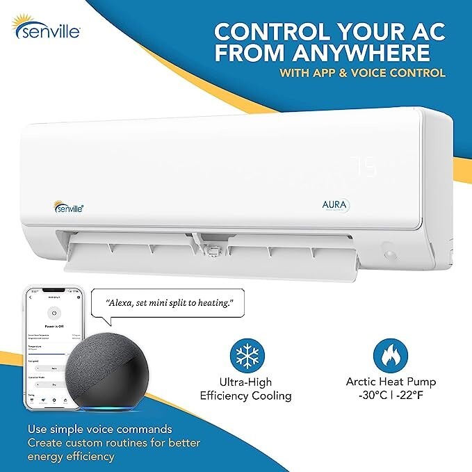 48000 BTU Five Zone Ductless Mini Split Air Conditioner and Heat Pump 22 SEER gallery