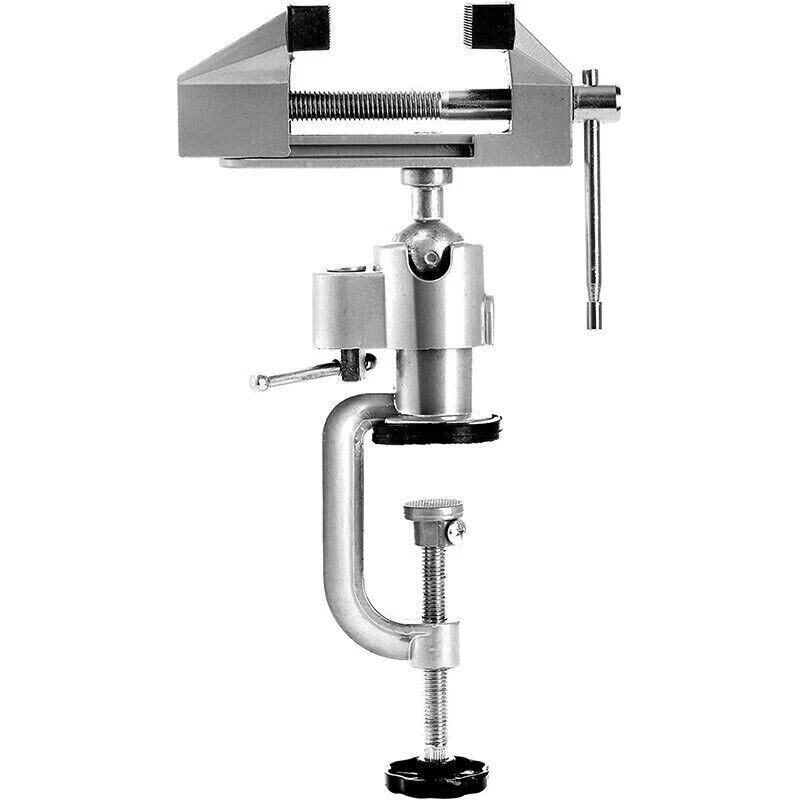 Universal Table Bench Vise 3 Inch Work Bench Clamp Swivel Rotating Hobby Crafts gallery