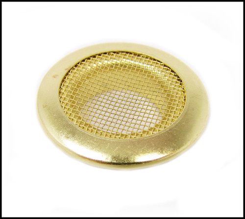 4pc. Beautiful Shiny 1" Brass Screened Grommets with Matching Washers gallery