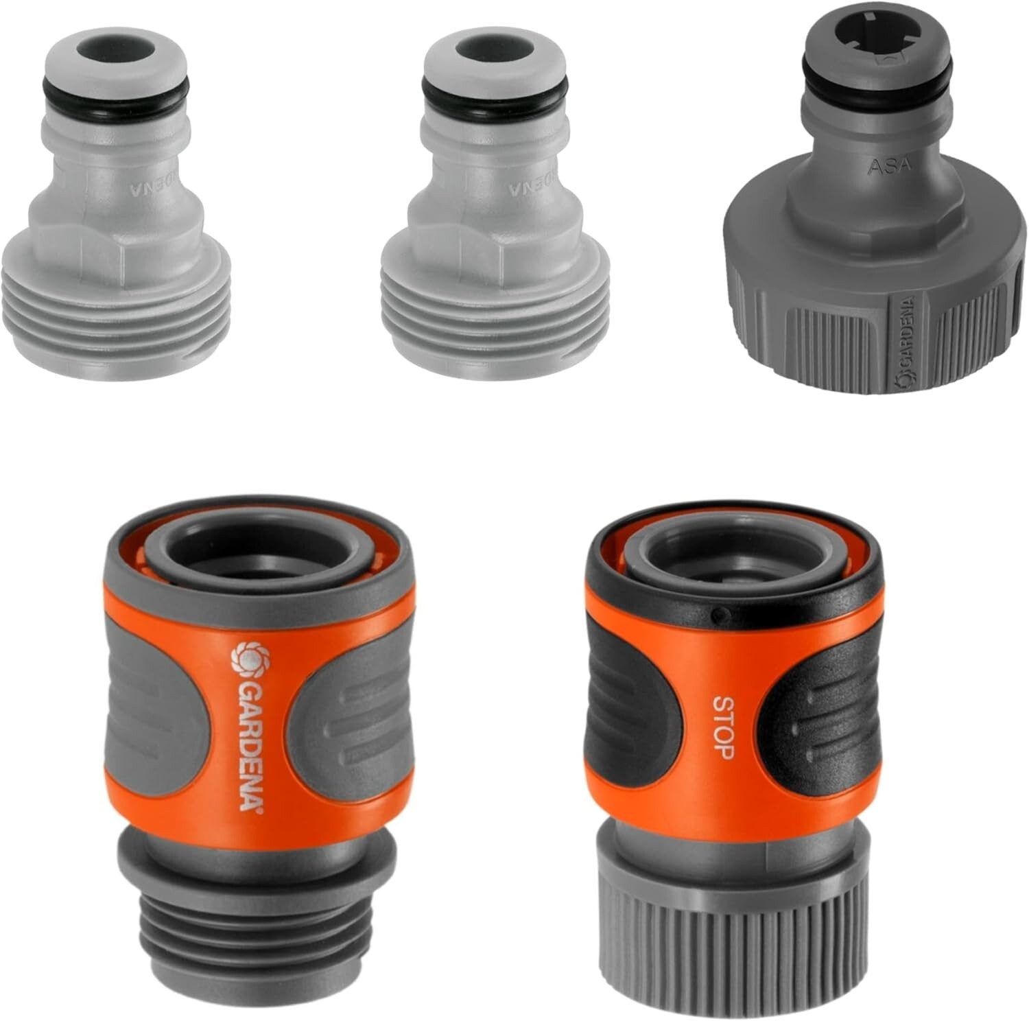 GARDENA 5 Piece Quick Connector Starter Set For any 5/8" or 1/2" 18270-81 gallery