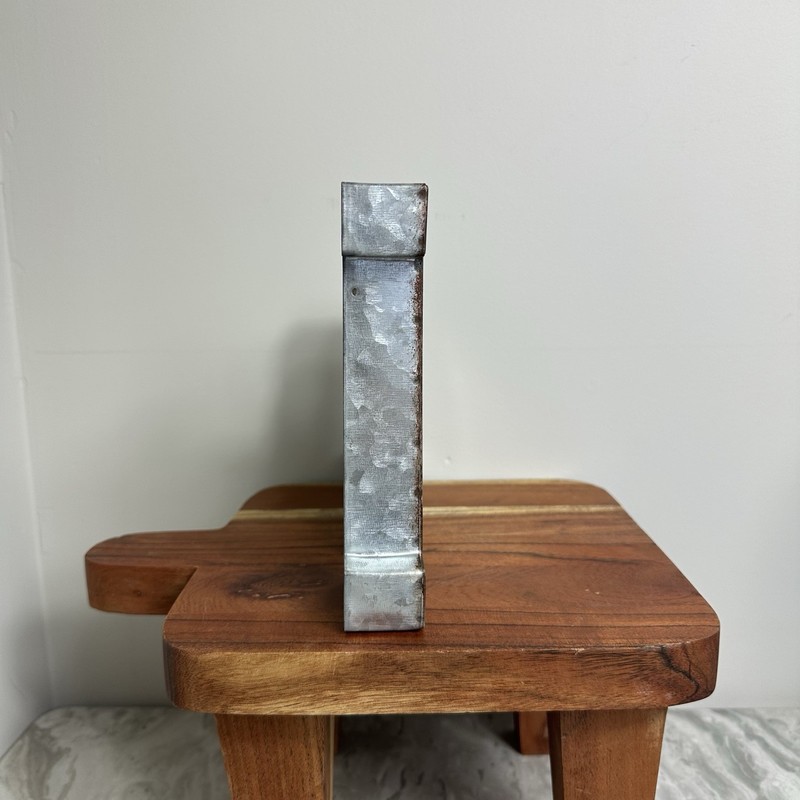 Galvanized Metal Hi. Wall Decor Shelf Decorations Silver Farmhouse gallery