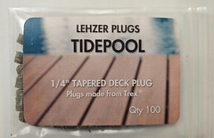 New 1/4″ Composite Deck Plugs “Trex – Tidepool”