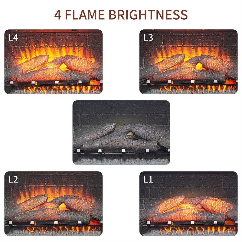 36" Insert Infrared Electric Fireplace with Removable Trim Kit and Touch Panel gallery