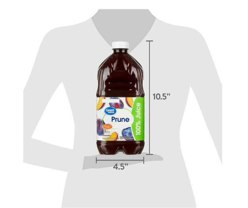 Great Value 100% Prune Juice, 64 fl oz (2 pack) gallery