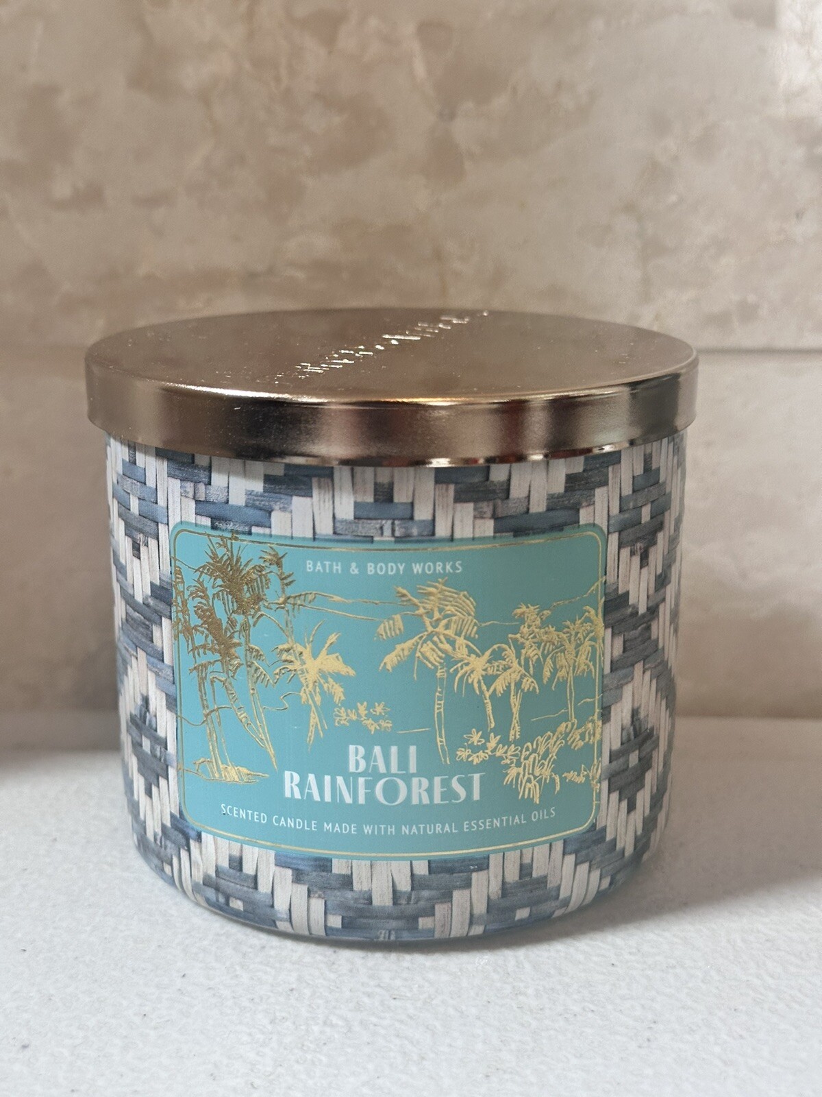 Bath & Body Works BALI RAINFOREST Candle Large 3-Wick 14.5 oz NEW gallery