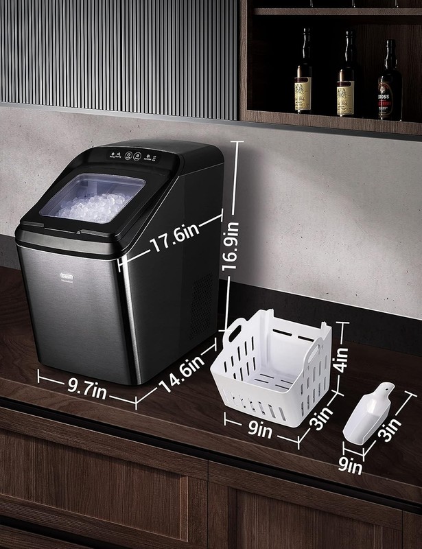 Gevi Countertop Nugget Ice Maker Machine 28lb/24 SelfCleaning Portable Ice Maker gallery