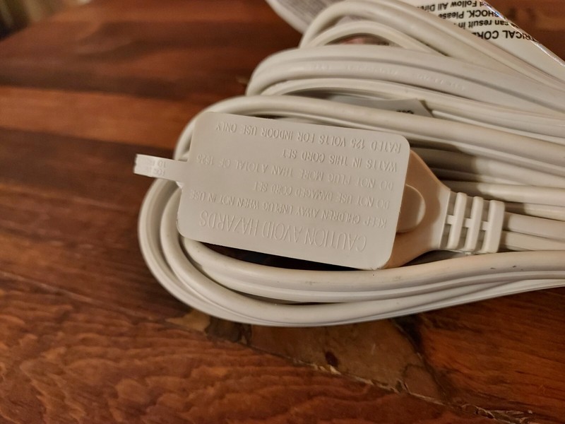 15 Ft. Intertek White 3-Outlet Extension Cord w/ Safety Cover- 125V 13A 1625W gallery