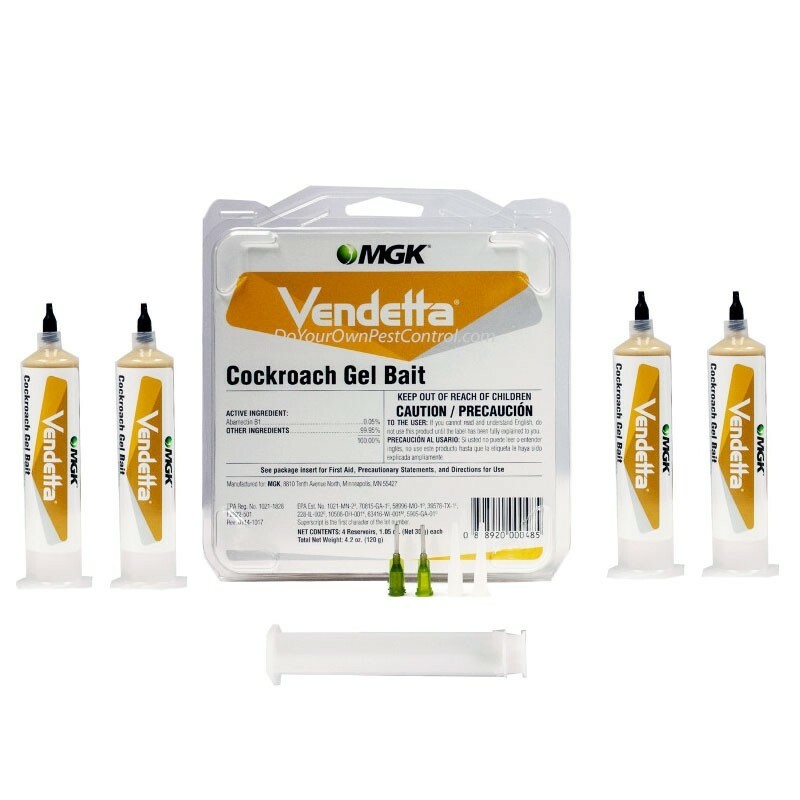 Vendetta Cockroach Bait Gel ( 4 Tubes + Plunger + Tip ) Kills Roaches gallery